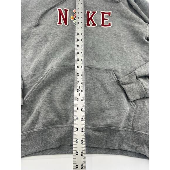 Fruit of the Loom "NIKE" Sweatshirt Womens Medium Gray Patches Y2k Sports Active - Picture 4 of 8